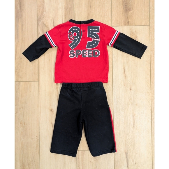 Disney Cars Lightning McQueen Red and Black Kids Outfit - Picture 2 of 5